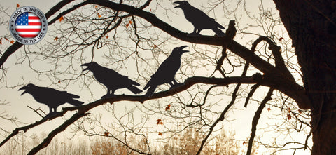 All-Weather Plastic Ravens set of 6