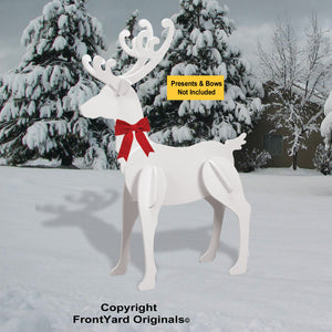 Single All-Weather Large Elegant Reindeer Display (Head-up)
