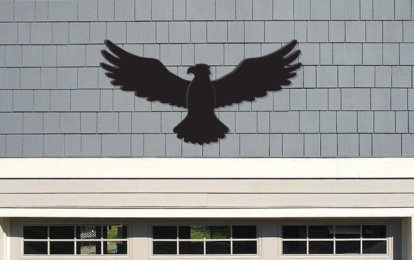 4-Foot Wide Wall-Mounted Patriotic Eagle Silhouette – All-Weather PVC