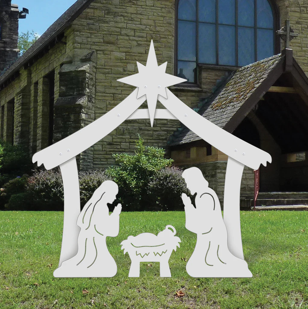 Holy Family Nativity Display