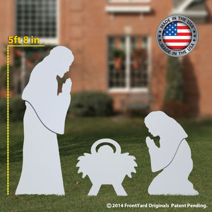 Outdoor Life Size Nativity - Mary, Joseph and Baby Jesus