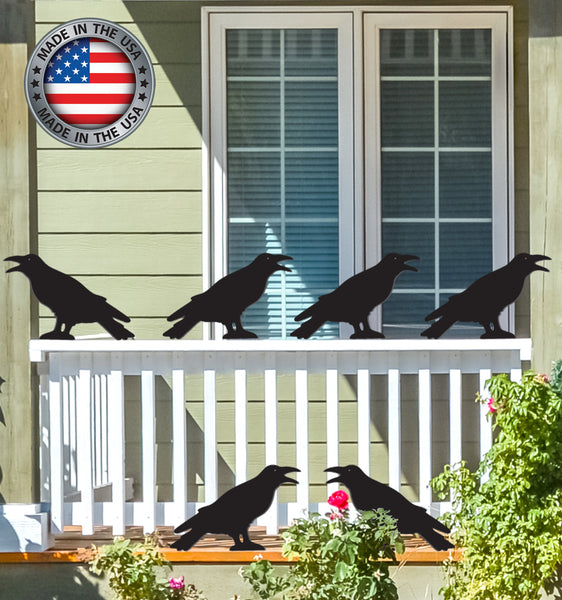 All-Weather Plastic Ravens set of 6 – Front Yard Originals