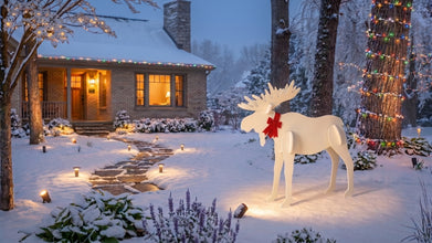 All-Weather Large Christmas Moose Yard Display