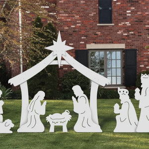 Complete Holy Family Nativity Display