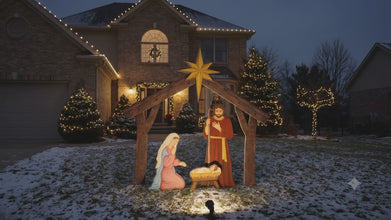 All-Weather Medium Color Nativity Set