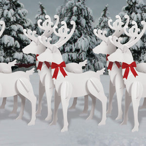 Red Sleigh Combo + 8 Reindeer Combo