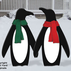 Holiday Penguin Pair Outdoor Display