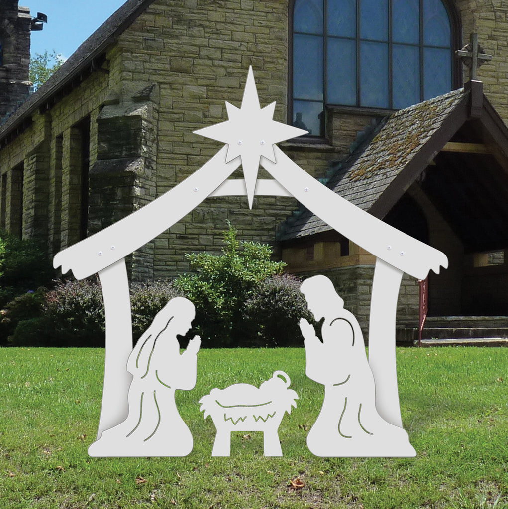 Large Holy Family Outdoor Nativity Display
