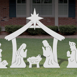 Complete Medium Holy Family Outdoor Nativity Display