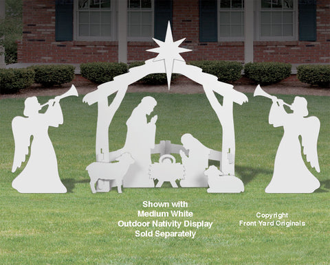 Medium Outdoor Trumpeting Angels